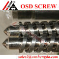 Barril de doble tornillo paralelo SACM645 90/2 para tubería de upvc